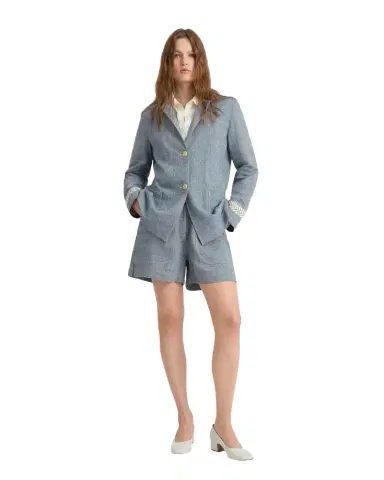 Emporio Sirenuse Grace Jacket with Palm Embroidery | Thumbnail 1 Emporio Sirenuse Grace Jacket with Palm Embroidery | Thumbnail 1