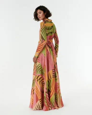Emporio Sirenuse Ida Dress in Pagoda Print | Thumbnail 3 Emporio Sirenuse Ida Dress in Pagoda Print | Thumbnail 3
