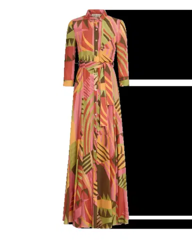 Emporio Sirenuse Ida Dress in Pagoda Print | Thumbnail 4 Emporio Sirenuse Ida Dress in Pagoda Print | Thumbnail 4