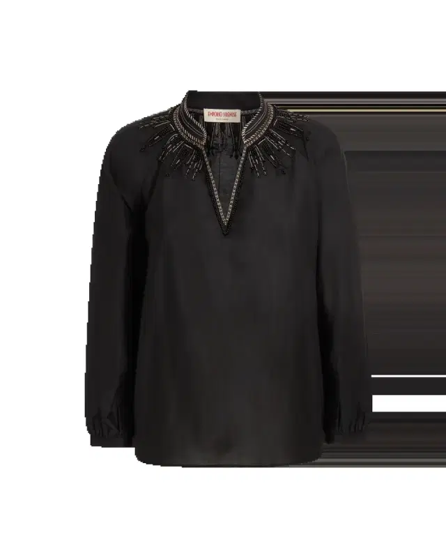 Ilizia Blouse with Byzantine Embroidery