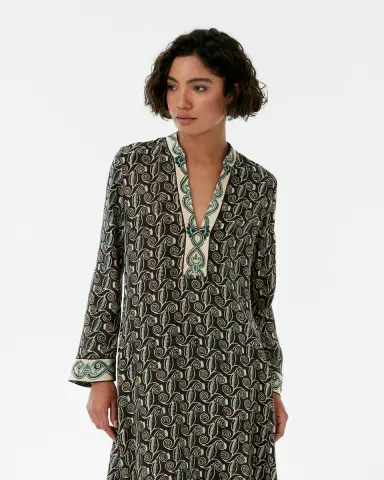 Emporio Sirenuse Jenna Caftan in Kamares Print | Thumbnail 2 Emporio Sirenuse Jenna Caftan in Kamares Print | Thumbnail 2
