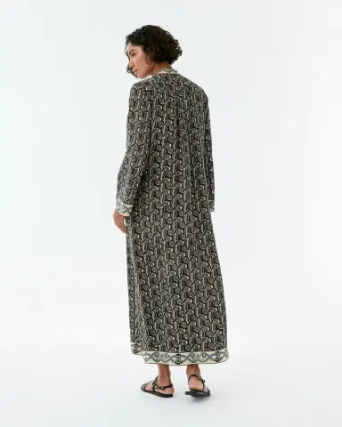 Emporio Sirenuse Jenna Caftan in Kamares Print | Thumbnail 3 Emporio Sirenuse Jenna Caftan in Kamares Print | Thumbnail 3