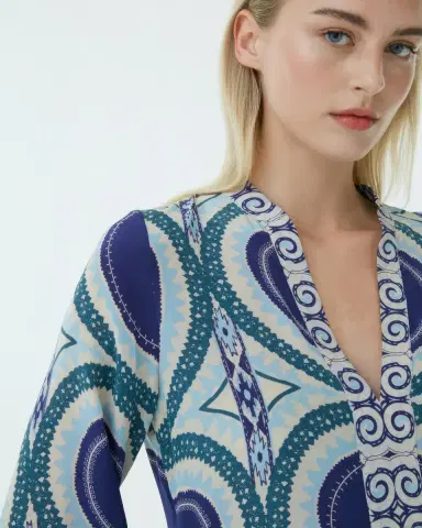Emporio Sirenuse Jenna Caftan in Solaris Print | Thumbnail 2 Emporio Sirenuse Jenna Caftan in Solaris Print | Thumbnail 2