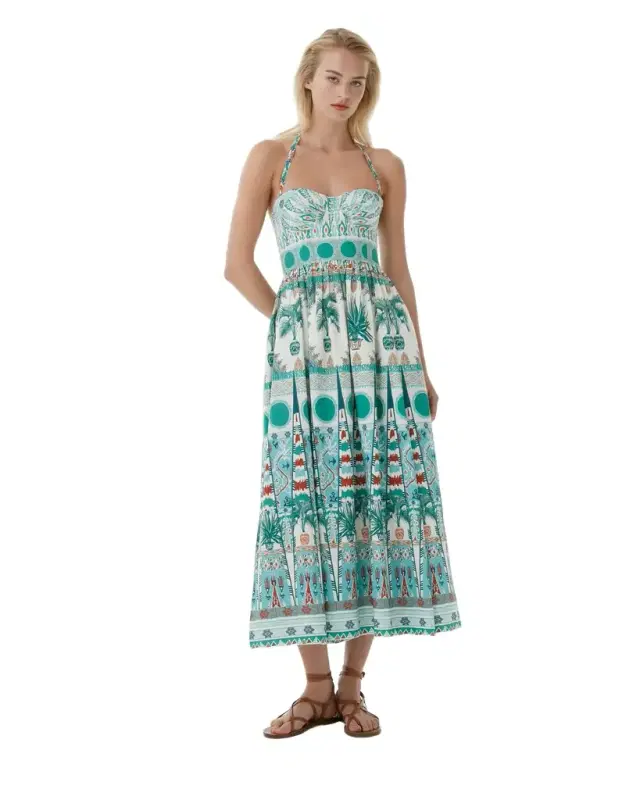 Johanna Dress in Tribal Botanic Print