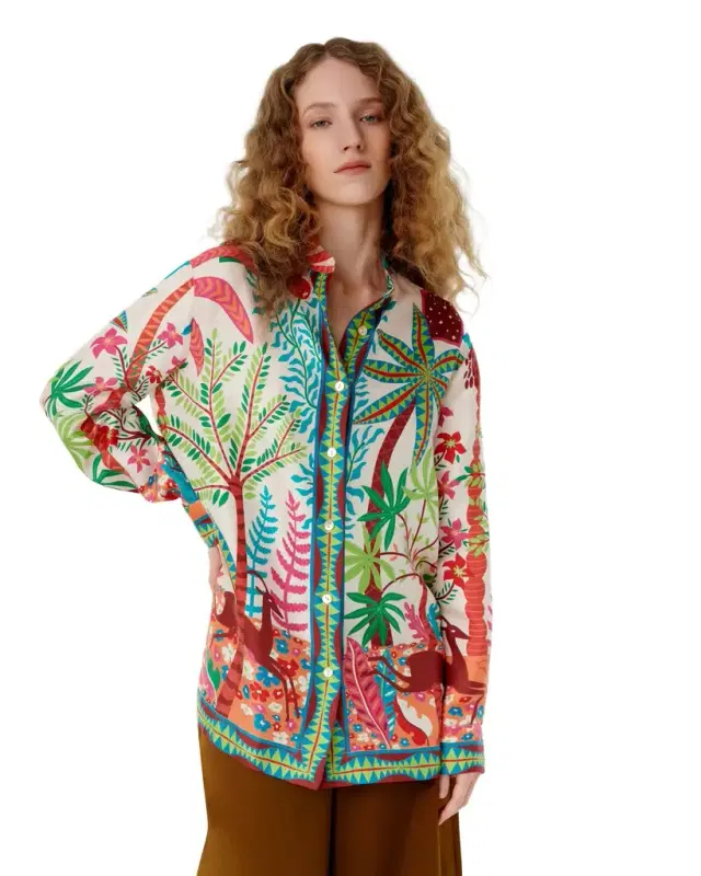 Kelsy Shirt in Louis Barthélemy Print Kelsy Shirt in Louis Barthélemy Print