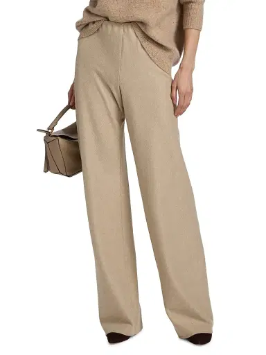Vince Women's Wool-Blend High-Rise Pants | Thumbnail 3