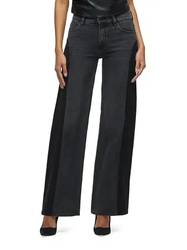 Hudson Jeans Women's Lexi Paneled Wide Leg Jeans - Double Side | Thumbnail 4