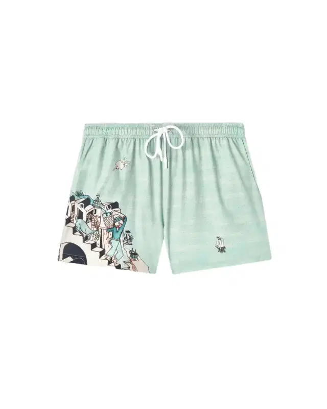 Emporio Sirenuse Le Sirenuse Swim Trunks by Lucio Liguori