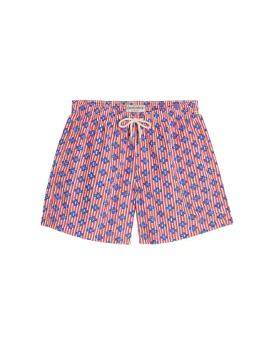 Emporio Sirenuse Lines & Crosses Swim Trunks | Thumbnail 1 Emporio Sirenuse Lines & Crosses Swim Trunks | Thumbnail 1