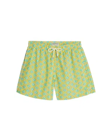 Emporio Sirenuse Lines & Crosses Swim Trunks | Thumbnail 1 Emporio Sirenuse Lines & Crosses Swim Trunks | Thumbnail 1