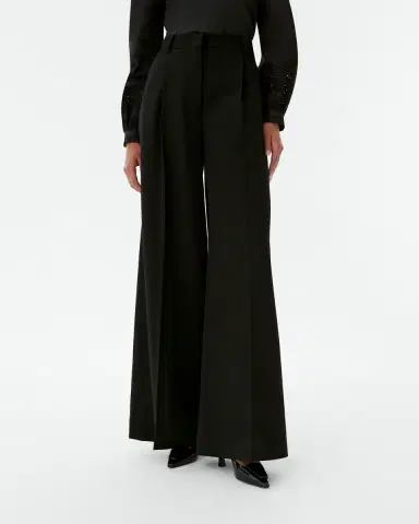 Emporio Sirenuse Lola Trousers in Black Assam | Thumbnail 2 Emporio Sirenuse Lola Trousers in Black Assam | Thumbnail 2