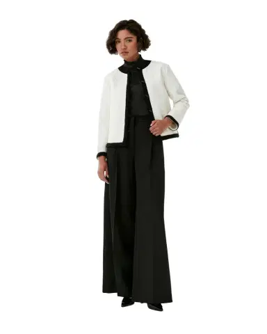 Emporio Sirenuse Lola Trousers in Black Assam | Thumbnail 1 Emporio Sirenuse Lola Trousers in Black Assam | Thumbnail 1