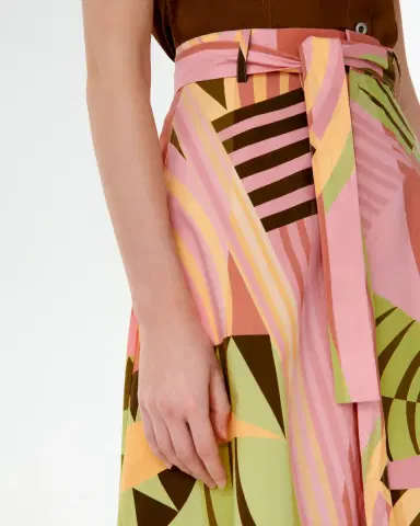 Emporio Sirenuse Lucrezia Skirt in Pagoda Print | Thumbnail 2 Emporio Sirenuse Lucrezia Skirt in Pagoda Print | Thumbnail 2