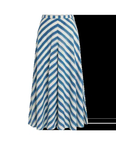 Emporio Sirenuse Marta Skirt in Ikat Stripes | Thumbnail 2