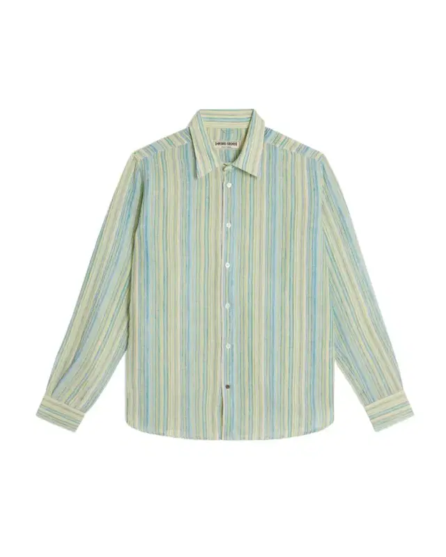 Emporio Sirenuse Mini Stripes Linen Shirt