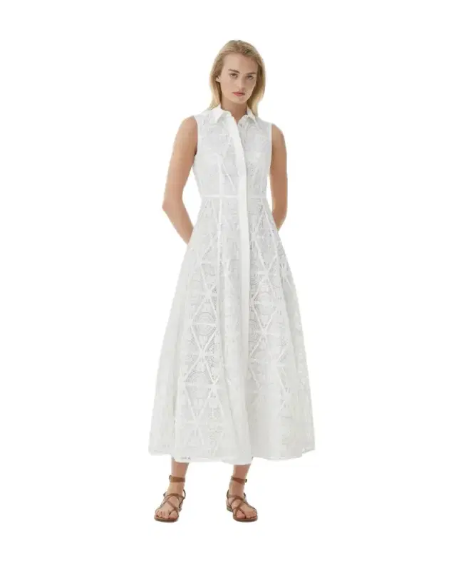 Miralda Dress in Macramè