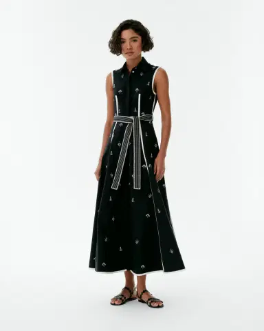 Emporio Sirenuse Miralda Dress with Byzantine Embroidery | Thumbnail 3 Emporio Sirenuse Miralda Dress with Byzantine Embroidery | Thumbnail 3