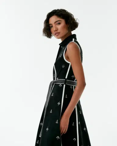 Emporio Sirenuse Miralda Dress with Byzantine Embroidery | Thumbnail 2 Emporio Sirenuse Miralda Dress with Byzantine Embroidery | Thumbnail 2