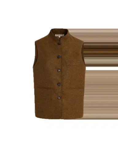 Emporio Sirenuse Nehru Vest in Himalayan Tweed | Thumbnail 6 Emporio Sirenuse Nehru Vest in Himalayan Tweed | Thumbnail 6