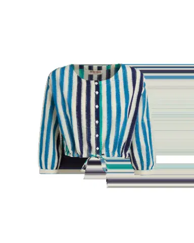 Emporio Sirenuse New Jinny Blouse in Ikat Stripes | Thumbnail 5