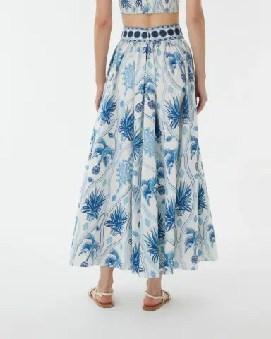 Emporio Sirenuse Ombretta Skirt in Garden Mesh Print | Thumbnail 5 Emporio Sirenuse Ombretta Skirt in Garden Mesh Print | Thumbnail 5