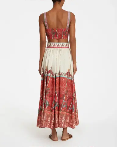 Emporio Sirenuse Ombretta Skirt in Saladin Print | Thumbnail 3