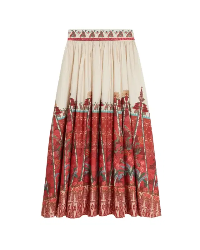 Ombretta Skirt in Saladin Print