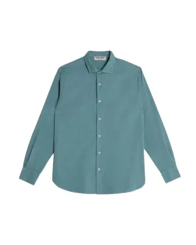 Emporio Sirenuse Plain Cotton Shirt Slim | Thumbnail 1 Emporio Sirenuse Plain Cotton Shirt Slim | Thumbnail 1