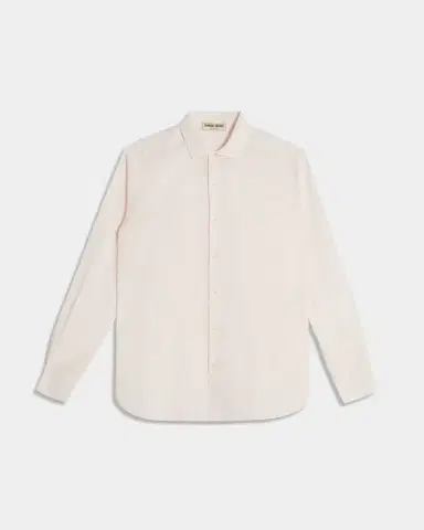 Emporio Sirenuse Plain Cotton Shirt Slim Pink | Thumbnail 9 Emporio Sirenuse Plain Cotton Shirt Slim Pink | Thumbnail 9