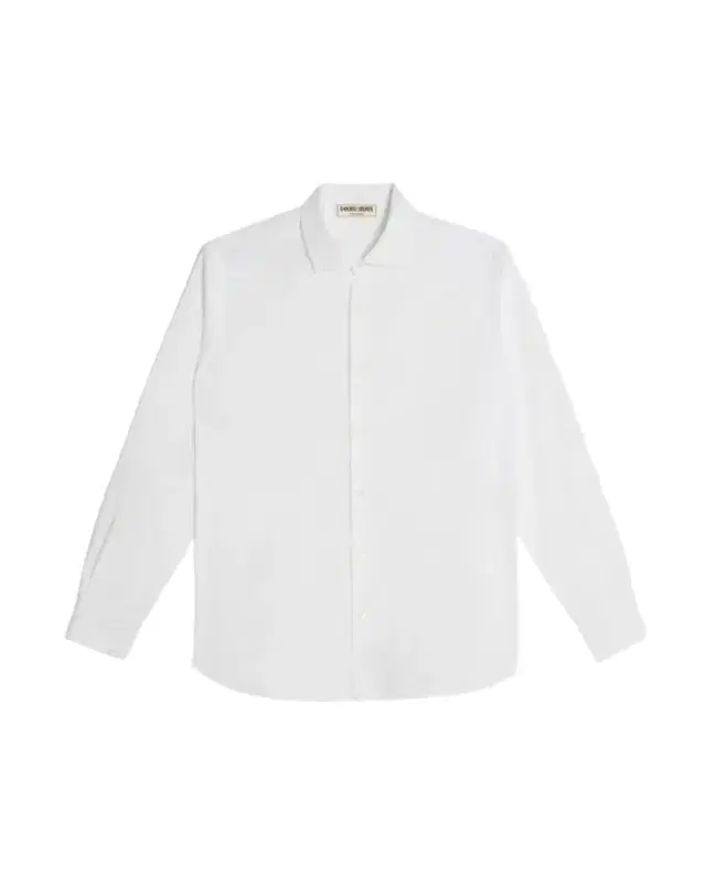 Emporio Sirenuse Plain Cotton Shirt Slim White