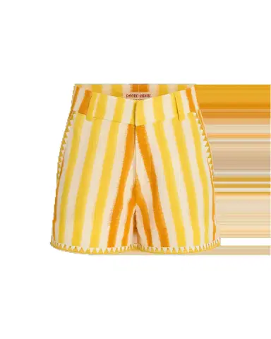 Emporio Sirenuse Shorts in Ikat Stripes | Thumbnail 4 Emporio Sirenuse Shorts in Ikat Stripes | Thumbnail 4