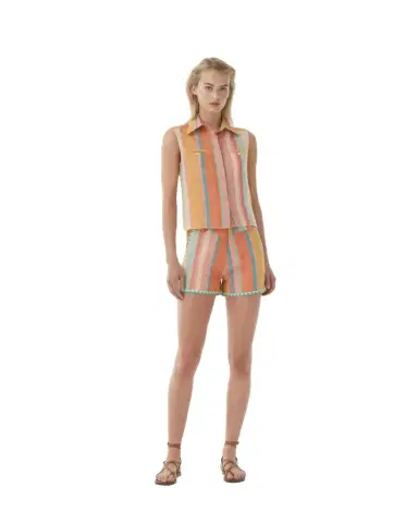 Emporio Sirenuse Shorts in Rainbow Stripes | Thumbnail 1