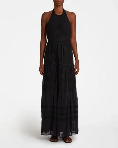 Emporio Sirenuse Sibilla Dress With Flower Net Embroidery | Thumbnail 2 Emporio Sirenuse Sibilla Dress With Flower Net Embroidery | Thumbnail 2