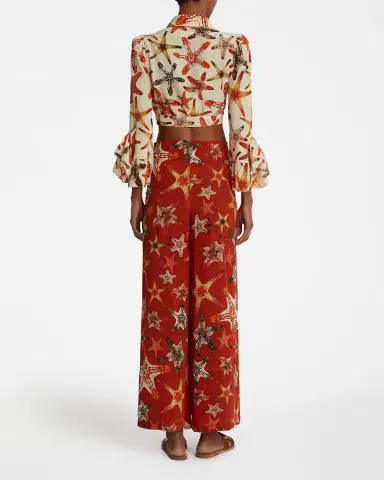 Emporio Sirenuse Stephan Pants In Starfish Print | Thumbnail 4 Emporio Sirenuse Stephan Pants In Starfish Print | Thumbnail 4
