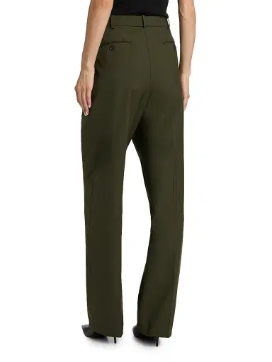 Ronny Kobo Women's Soprano Wool-Blend Pants - Olive Green - Size 4 | Thumbnail 5