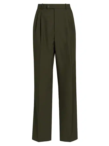 Ronny Kobo Women's Soprano Wool-Blend Pants - Olive Green - Size 4 | Thumbnail 1