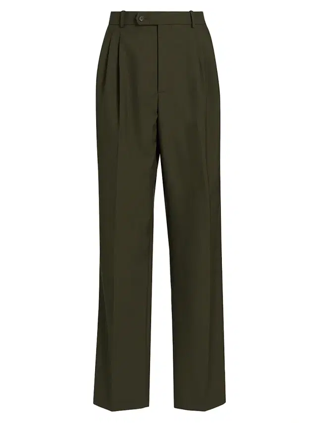 Ronny Kobo Women's Soprano Wool-Blend Pants - Olive Green