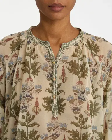 Emporio Sirenuse Sunshirt in Shiny Persian Botanic Print | Thumbnail 5 Emporio Sirenuse Sunshirt in Shiny Persian Botanic Print | Thumbnail 5
