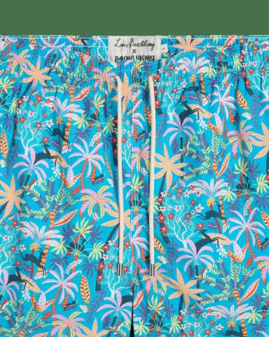 Emporio Sirenuse Swim Trunks in Louis Barthélemy Print | Thumbnail 2