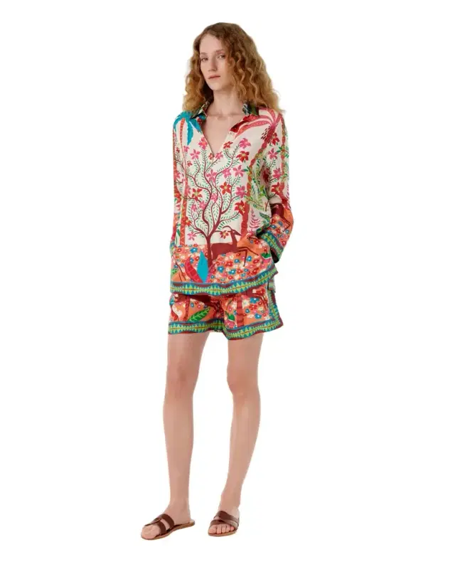 Emporio Sirenuse Tamu Shorts in Louis Barthélemy Print