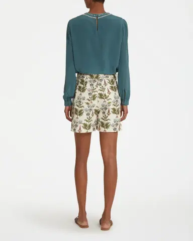 Emporio Sirenuse Teia Shorts in Persian Botanic Print | Thumbnail 4 Emporio Sirenuse Teia Shorts in Persian Botanic Print | Thumbnail 4