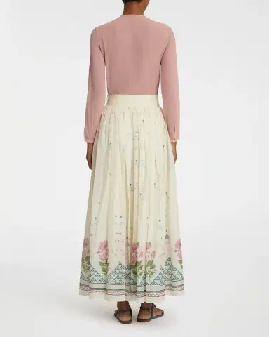 Emporio Sirenuse Teodora Skirt in Indian Rose Print | Thumbnail 4