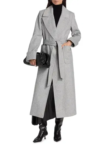 Mercer Collective Women's Belted Wool-Blend Coat | Thumbnail 3