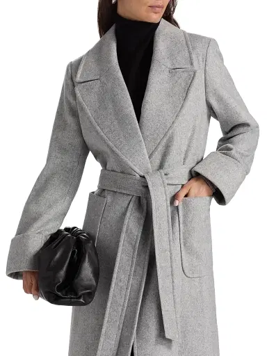 Mercer Collective Women's Belted Wool-Blend Coat | Thumbnail 6
