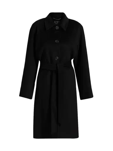 Mercer Collective Women's Belted Wool-Blend Coat - Black | Thumbnail 1