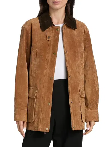 Mercer Collective Women's Suede Barn Jacket | Thumbnail 3 Mercer Collective Women's Suede Barn Jacket | Thumbnail 3