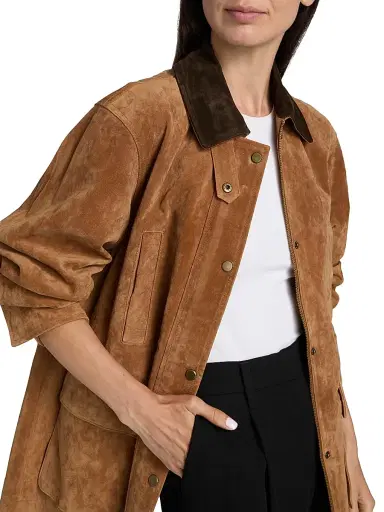 Mercer Collective Women's Suede Barn Jacket | Thumbnail 6 Mercer Collective Women's Suede Barn Jacket | Thumbnail 6
