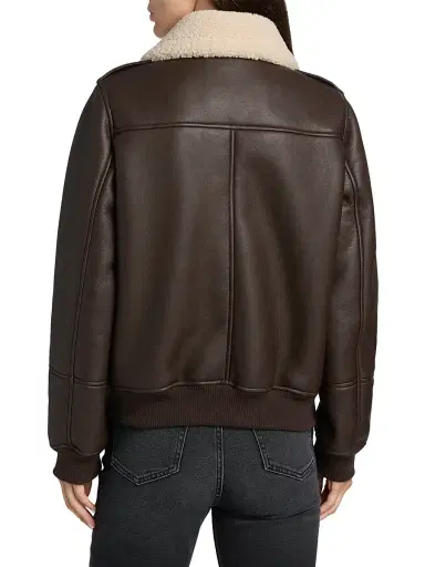 Mercer Collective Women's Sherpa & Faux-Leather Bomber Jacket | Thumbnail 5 Mercer Collective Women's Sherpa & Faux-Leather Bomber Jacket | Thumbnail 5