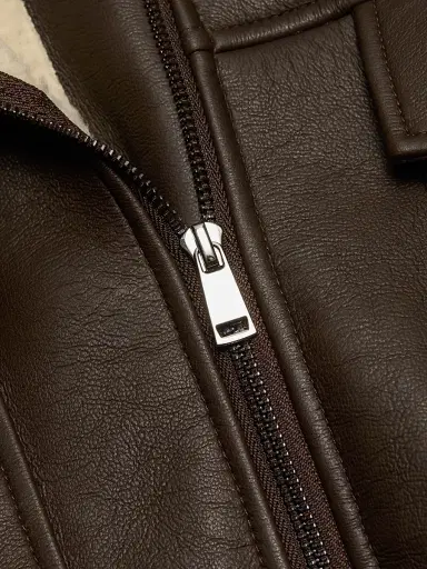 Mercer Collective Women's Sherpa & Faux-Leather Bomber Jacket | Thumbnail 7 Mercer Collective Women's Sherpa & Faux-Leather Bomber Jacket | Thumbnail 7