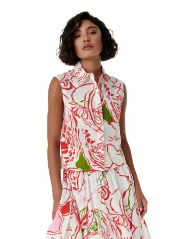 Emporio Sirenuse Ylenia Top in Calypso Print | Thumbnail 1 Emporio Sirenuse Ylenia Top in Calypso Print | Thumbnail 1